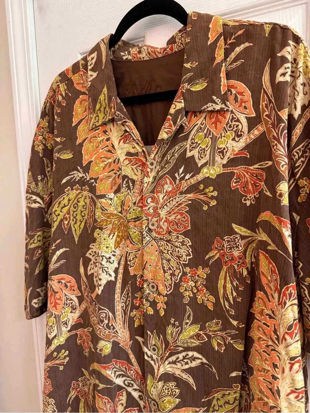 TOMMY BAHAMA Silk Hawaiian Shirt Mens XXL